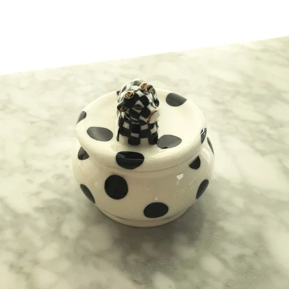 Mackenzie Childs cow creamery sugar bowl - Picture 4 of 8